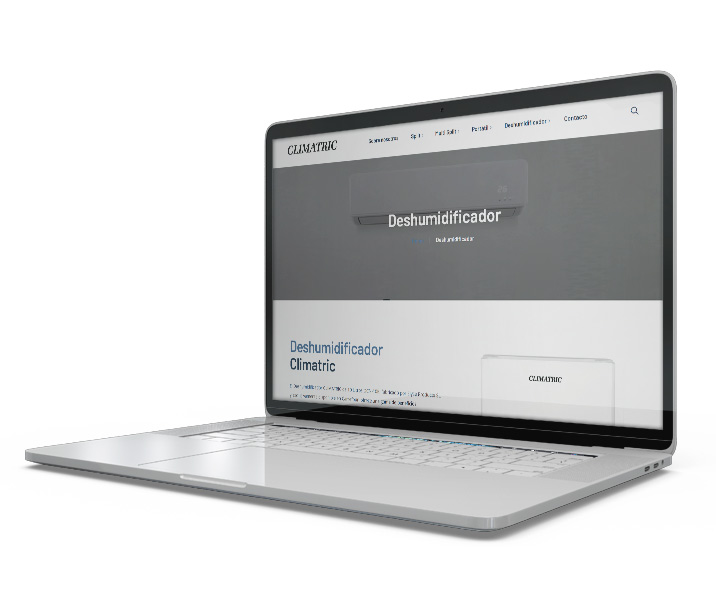 Mockup de ordenador Climatric